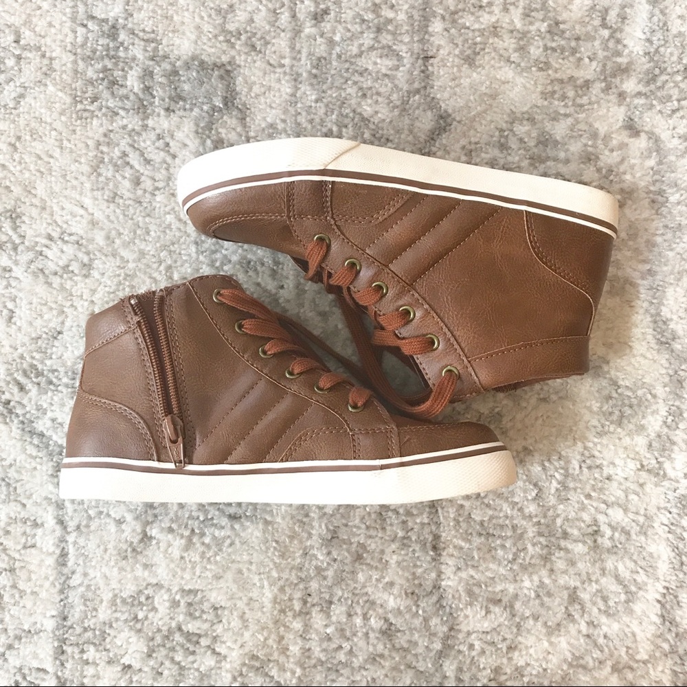 NWOT Cat & Jack Cognac High Tops